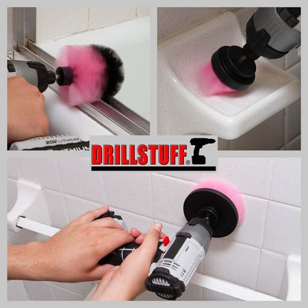 Drillstuff Cleaning Supplies - Bathroom Accessories - Drill Brush - Shower I-S-42O-QC-DS